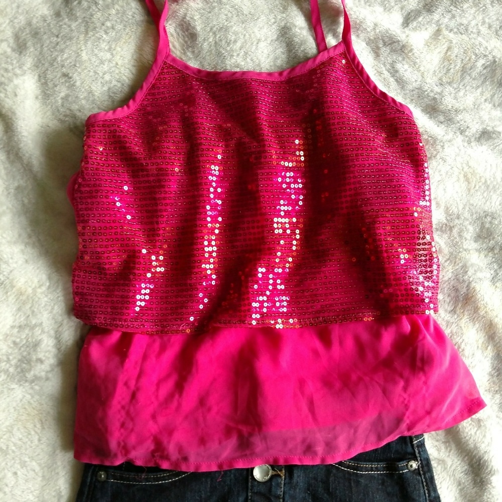 Pink Justice tank top